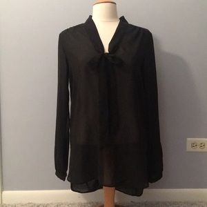 Sheer Black Blouse